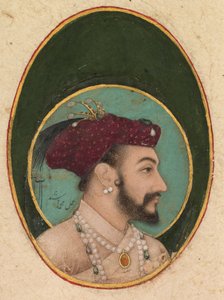 Shah Jahan, ca. 1630 (dekkende aquarel, inkt en goud op papier)