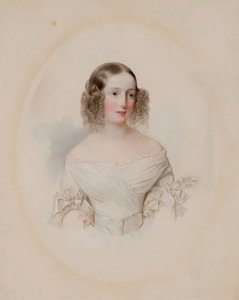 Portret van grootvorstin Olga Nikolaevna van Rusland 1822-1892, koningin van Württemberg, 1838