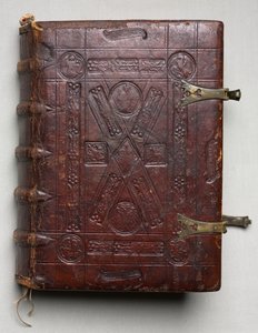 Evangelieboek met evangelistenportretten, ca. 1480 door Hausbuch Master