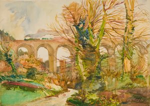 Spoorwegbrug, St. Austell, Engeland, 1905 door Hayley Lever