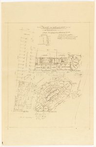 Plan, Project de Lotillement, rue Gros en rue de la Fontaine, Parijs