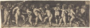 Dansende kinderen door Heinrich Aldegrever