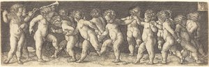 Dansende kinderen door Heinrich Aldegrever