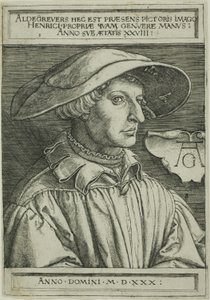 Heinrich Aldegrever, 28 jaar oud