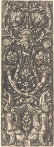 Hoge vruchten met ornamenten door Heinrich Aldegrever