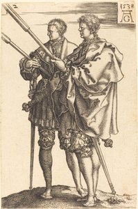 Grote bruiloftsdansers door Heinrich Aldegrever