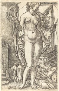 Luna, 1533 door Heinrich Aldegrever