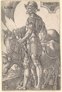 Mars, uit De Zeven Planeten, 1533 door Heinrich Aldegrever