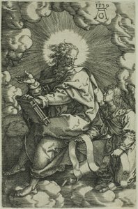 Mattheüs, uit De Vier Evangelisten door Heinrich Aldegrever