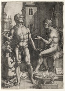 Mucius Saevola door Heinrich Aldegrever