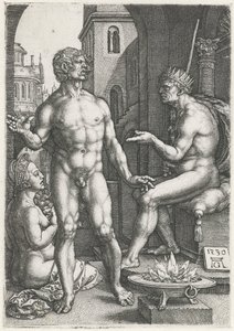 Mucius Scaevola door Heinrich Aldegrever