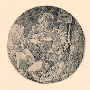 Samson en Delila door Heinrich Aldegrever