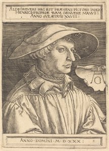 Zelfportret door Heinrich Aldegrever