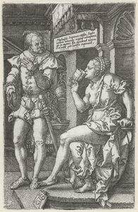Sophonisba drinkt vergif door Heinrich Aldegrever