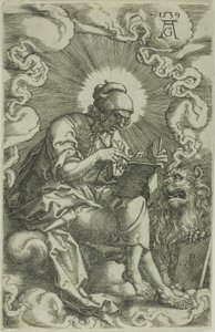 St. Marcus, uit De Vier Evangelisten door Heinrich Aldegrever