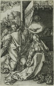 De Annunciatie door Heinrich Aldegrever