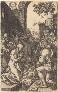 De geboorte door Heinrich Aldegrever