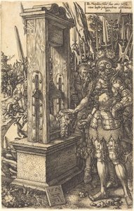Titus Manlius onthoofdt zijn zoon door Heinrich Aldegrever