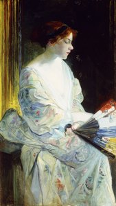 Een exotische dame door Heinrich Augustus Schwabe
