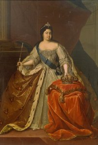 Portret van keizerin Catharina I. 1684-1727 door Heinrich Buchholz
