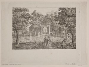Oprit naar een landhuis door Heinrich Christian Schumacher