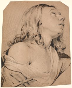 De boetvaardige Magdalena, borstbeeld naar rechts