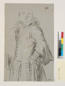 Studie voor een mannenportret, 3/4 figuur door Heinrich Dittmers