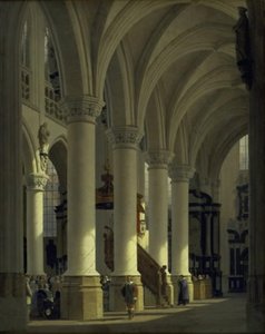 De kerk van St. Sablon in Brussel door Heinrich Hansen