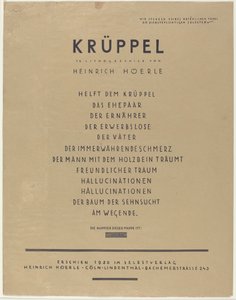 Kreupelen door Heinrich Hoerle
