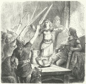 Balten drinken een toast op de kinderen van hun koning door Heinrich Leutemann
