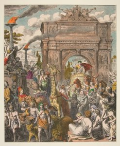Afbeeldingen van de Oudheid - XV. De Romeinen - Triomfantelijke intocht door Heinrich Leutemann