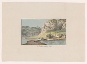 Gezicht op Le Pont bij het Lac de Joux