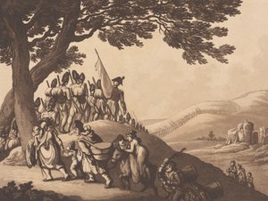 Marcherende soldaten, 1 april 1798