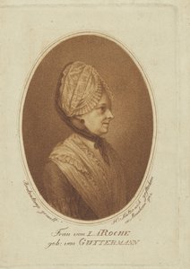 Sophie von La Roche, geboren Gutermann von Gutershofen 1730-1807, 1782 door Heinrich Sintzenich