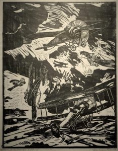 Luchtslag door Heinrich Steinhagen
