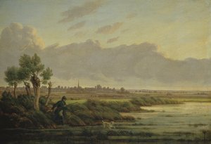 Op de Alster bij Winterhude, 1834