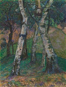 Berken bij de Barkenhoff, 1913. door Heinrich Vogeler