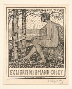 Boekplaat: Ex Libris Hermann Gocht
