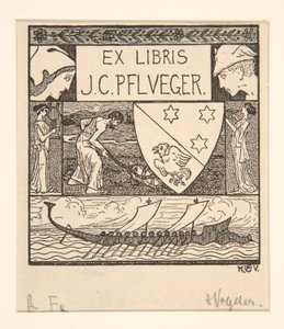 Boekplaat: J.C. Pflueger