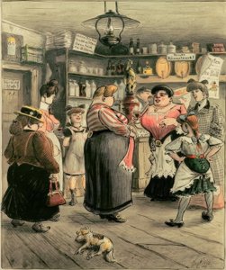 Vrouwen in de kroeg door Heinrich Zille