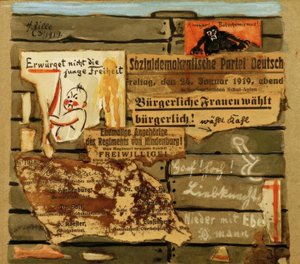 H. Zille, Reclamebord 1919 / Collage door Heinrich Zille