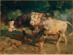 Hel- en zwartbonte door Heinrich von Zügel