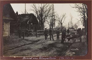 Eerste Wereldoorlog: Oekraïne in de jaren 1914-1916 tijdens de invasie van het Duitse leger. Militair met een gewonde