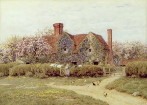 Een Huis in Buckinghamshire in Penstreet door Helen Allingham