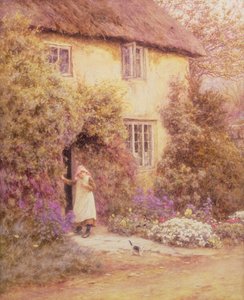 Een cottage deur