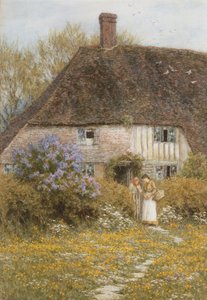 Een Kentse Cottage door Helen Allingham