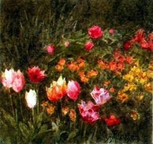 Een lentetuin door Helen Allingham