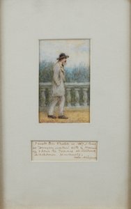 Alfred, Lord Tennyson in zijn tuin