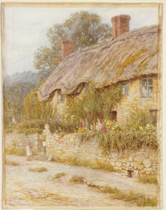 Cottage nabij Wells, Somerset door Helen Allingham