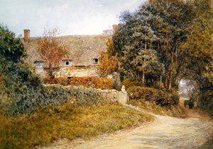De Duiven Voeren door Helen Allingham